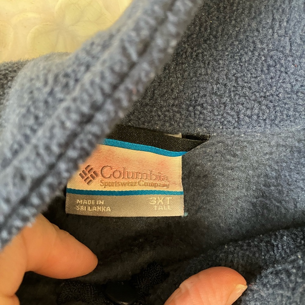 Columbia Men's Fleece Full Zip Jacket steens mountain WT 3220 - Picture 3 of 4